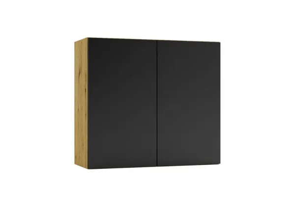 Artstolk Kuchynská linka ISABEL B | 200 cm dub artisan/čierna