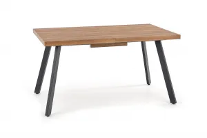 HALMAR Rozkládací jídelní stůl Berlin 160 - 220 cm ořech/černý