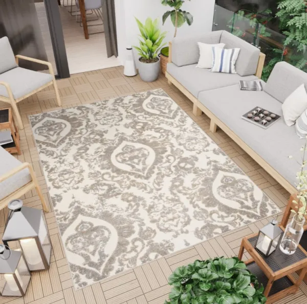 ArtTapi Koberec na terasu CREAM AVENTURA CTL EC73B | 140 x 200 cm