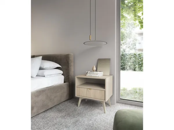 ArtPS Nočný stolík TIMBER S54 | béžová