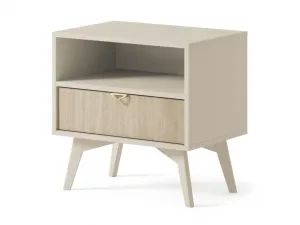 ArtPS Nočný stolík TIMBER S54 | béžová