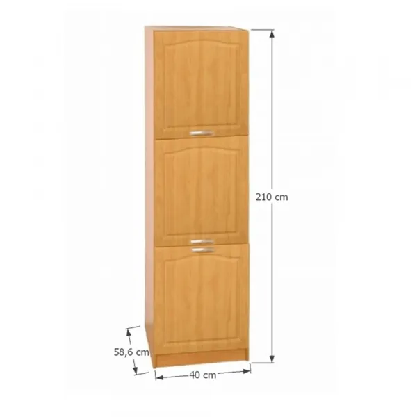 Vysoká skrinka LORA MDF NEW KLASIK S40 / 210/57 Tempo Kondela L´avé