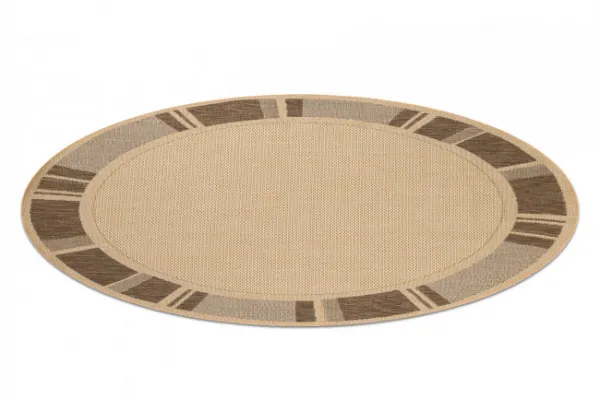 Koberec SIZAL FLOORLUX 20195 mais / coffee kruh