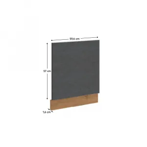 Dvierka na umývačku VEGA ZM 570x596 Tempo Kondela Sivá