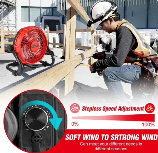 Onevan 500W 20000rpm AKU elektrický výkoný pracovný ventilátor aj na 220V. Vhodný pre batériu MAKITA 18V Batéria: 2ks batéria