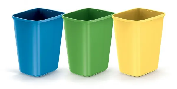 Prosperplast Sada 3 odpadkových košov COMPACTO 3x12 L viacfarebná