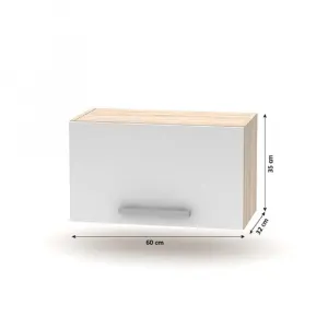 Kuchynská linka NOVA PLUS 240 Tempo Kondela Biela / dub sonoma