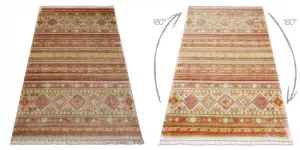 Koberec HERIZ A0986B orientálny, béžový / bordový