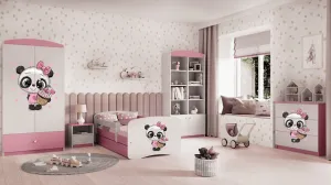 Kocot kids Detská komoda BABYDREAMS Panda ružová