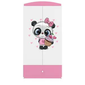 Kocot kids Detská šatníková skriňa BABYDREAMS Panda ružová