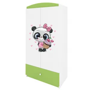Kocot kids Detská šatníková skriňa BABYDREAMS Panda zelená