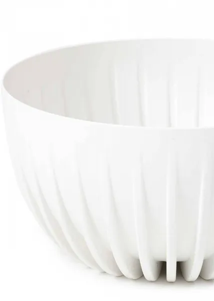 HowHomely Kvetináč STRIPPED ECO 24 cm biely