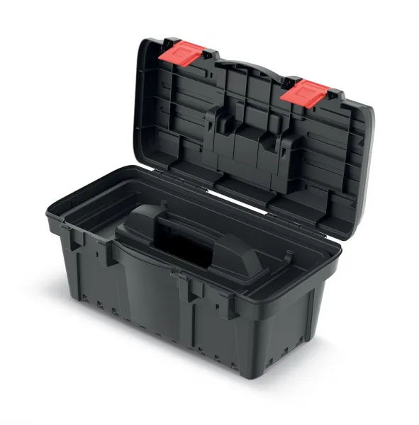 Prosperplast Kufor na náradie DAKER I 47,6 x 25,8 x 22,6 cm čierny