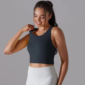 Legínovo Push-up top čierny Veľkosť: M