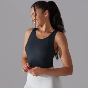 Legínovo Push-up top čierny Veľkosť: M