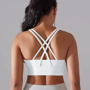 Legínovo Fitness top biely Veľkosť: S
