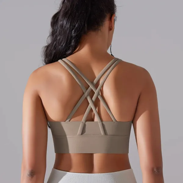 Legínovo Fitness top hnedý Veľkosť: S