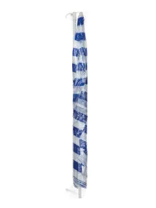 Slnečník plážový 230 cm, Happy Green, modré pruhy