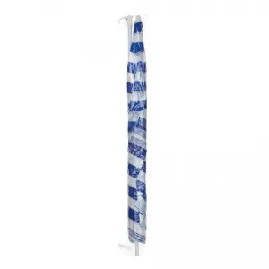 Slnečník plážový 230 cm, Happy Green, modré pruhy
