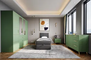 ArtStol Šatníková skriňa BALI 2 D4 | modrá