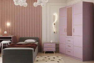 ArtStol Šatníková skriňa BALI 2 D4 | modrá