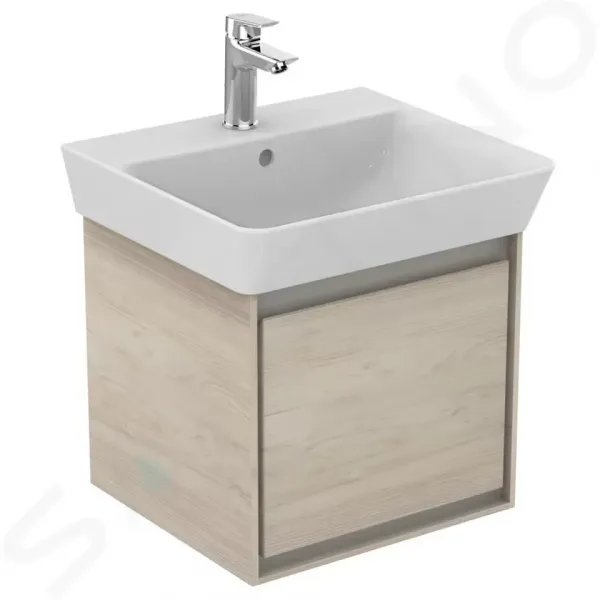 Ideal Standard Connect Air - Umývadlo CUBE 500x450 mm, s prepadom, biela E030101