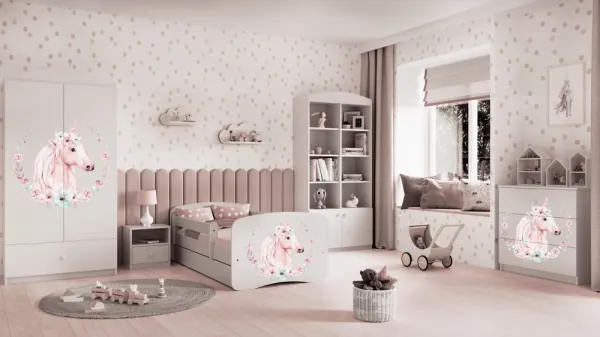 Kocot kids Detská komoda BABYDREAMS Jednorožec biela