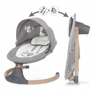 JAKS Vibračná hojdačka Luxi Dark Melange/Wooden