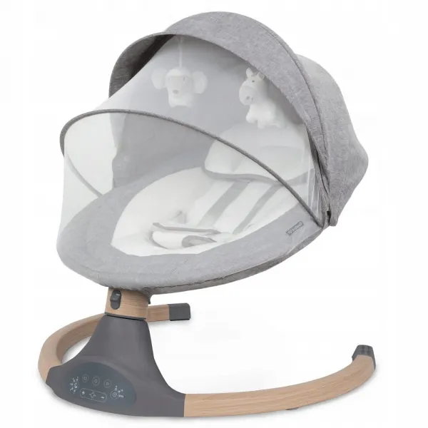 JAKS Vibračná hojdačka Luxi Dark Melange/Wooden