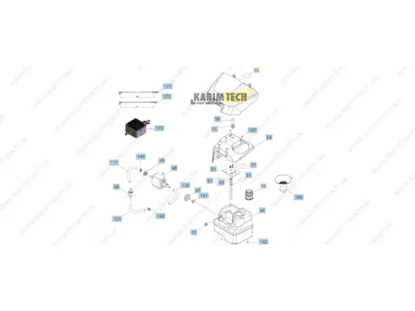 Kärcher Parts SG 44 EU - Diely komplet Diel: 9004-Floor tool packaged