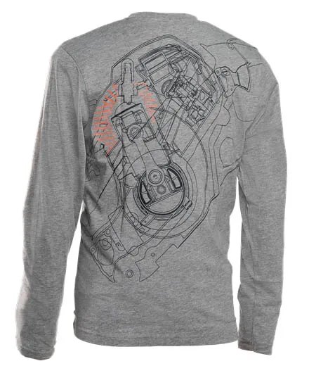 Husqvarna Tričko s dlhým rukávom Pioneer, unisex Veľkosť: XS