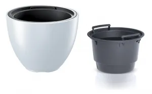 Prosperplast Kvetináč s vkladom HEOSE III biely, variant 39,5 cm