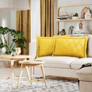 AmeliaHome Súprava obliečok na vankúš Ofélia I žltá - 2 kusy, veľkosť 50x70*2