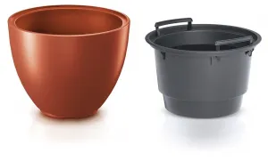 Prosperplast Kvetináč s vkladom HEOSE III medený, variant 46,9 cm