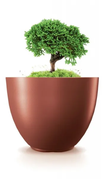Prosperplast Kvetináč s vkladom HEOSE III medený, variant 46,9 cm
