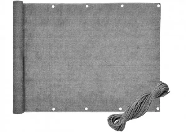 Balkónový kryt 1x5m, sivý