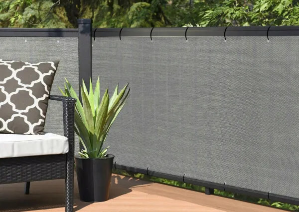 Balkónový kryt 1x5m, sivý