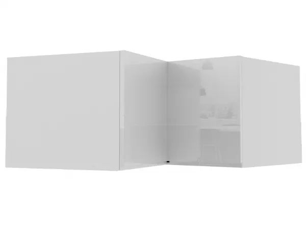 ArtExt Kuchynská skrinka horná rohová nadstavbová FLORENCE lesk | W14 90/36 Farba korpusu: Grey