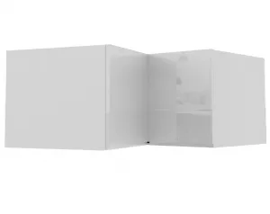 ArtExt Kuchynská skrinka horná rohová nadstavbová FLORENCE lesk | W14 90/36 Farba korpusu: Grey