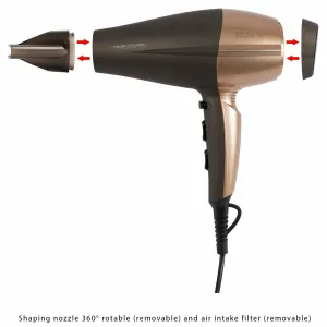 ProfiCare HT 3010 fén na vlasy brown 1 ks
