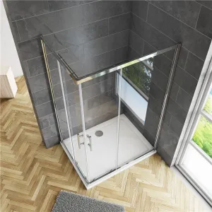 H K - Sprchovací kút štvorcový, SIMPLE BASIC 80x80x185 cm Ľ/P variant, rohový vstup SE-SIMPLE8080-185