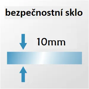 H K - FORCE F1 120 Sprchová zástena WALK IN 118-120x 200cm, 10mm sklo SE- FORCE F1 120SET