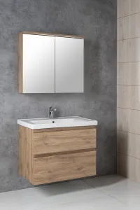 AQUALINE - SAVA 80 keramické umývadlo nábytkové 80x46cm, biela 2080