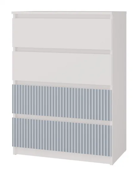 TP Living Detská komoda MALWA M4 ARTESO bielo-modrá