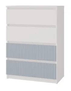 TP Living Detská komoda MALWA M4 ARTESO bielo-modrá