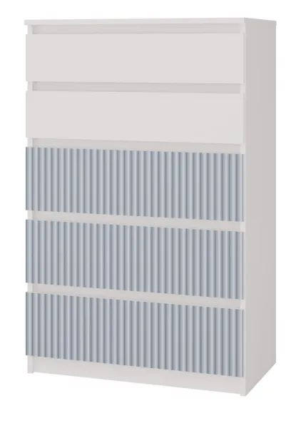 TP Living Detská komoda MALWA M5 ARTESO bielo-modrá