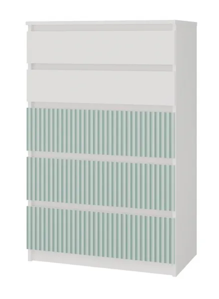 TP Living Detská komoda MALWA M5 ARTESO bielo-zelená