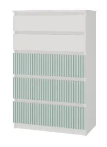 TP Living Detská komoda MALWA M5 ARTESO bielo-zelená