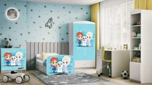 Kocot kids Detská šatníková skriňa BABYDREAMS Snehové princezné biela