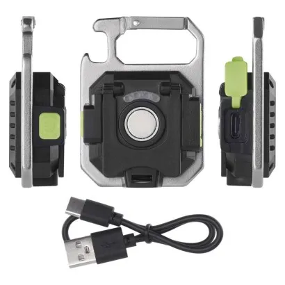 EMOS Nabíjacia mini LED baterka - prívesok na kľúče, 750 lm, 10 ks, display box